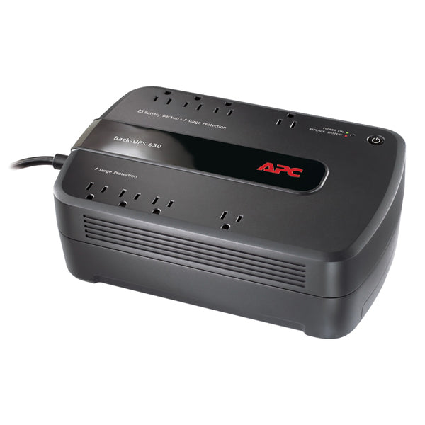 APC BE650G1 Back-UPS 650VA 8 Outlet Battery Backup Surge Protector