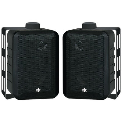 BIC AMERICA RTRV44-2 Rtr 3Way Speakers Black