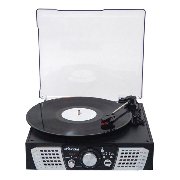 VICTOR(R) VHRP-1100-BK 5In1 Turntable System