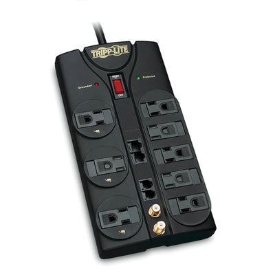 Tripp Lite TLP810NET 8 Outlet Surge Protector Network Protection 10ft Cord